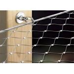 SS316 Architectural Fall prevention Wire Rope Netting 80mm X 140 Mm