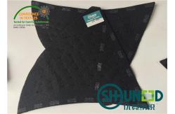 China Black Men Garment Shoulder Padding With Polyester / Cotton / Glue supplier