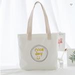 Custom 6oz Calico Cotton Fabric Bag Eco Friendly Tote For Shopping for sale