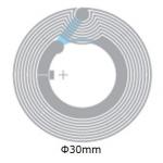 Dia 33mm PET HF Wet RFID Inlay With RFID Classic ® /  SLI / NFC Chip for sale