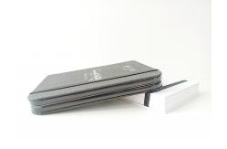 China Black Notebook Empty Eyeshadow Palette Box Packaging Eco Friendly supplier