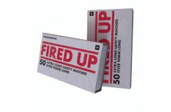 China Customized Hotel Matchbox With Paper Match Box Safety Matchstick Packaging Box supplier