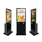 43 Inch Touch Screen Kiosk Vertical Digital Signage Display With Ticket Printer for sale