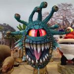 Handmade Lifelike Animatronic Dragons Simulation Beholder Sculpture With Movements