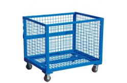 China Collapsible Transship Metal Pallet Box With Wheels For Warehouse supplier