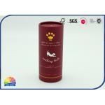Aluminum Foil Pet Food Packaging Food Use Paper Cylinder Tube for sale