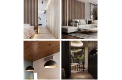 China Wood Substitute WPC Louvered Fluted Wall Panels Elegant Versatile supplier