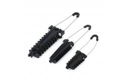 China Aluminum Overhead Anchor Drop Cable Clamp wire Wedge Clamp Fiber Optical Line supplier