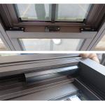 Anti Scratch Aluminium Top Hung Double Glazed Windows ODM
