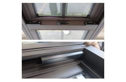China Multi Chambered Double Aluminum Hung Window Vertical Sliding Anodized Finish supplier