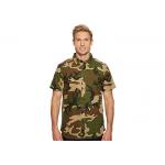 Camouflage Button Army Military Uniforms / Short Sleeve Camo Print Shirt for sale