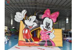 China Commercial Mickey And Minnie Inflatable Bouncy House With Slides Combo Castle supplier