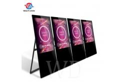 China Foldable Standalone LCD Portable Digital Signage Media Player With Movable Caster supplier