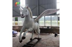 China CE Weather Proof Simulation Realistic Animatronic Animals Pegasus Fun Park Animals supplier