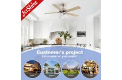 China 52 MDF Ceiling Fan With Light Kit 6 Speeds Quiet Dc Motor supplier