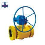 Trunnion Mounted Turbine Flanged Ball Valve for sale