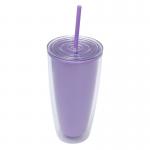 Outdoor Plastic Cup with Lid and Straw 710ML Capacity Reusable Straw Cup for sale
