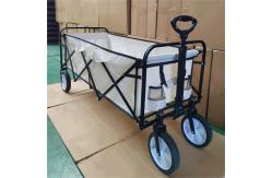 China Easy Control Collapsible Shopping Cart Metal Frame Folding Camping Wagon supplier