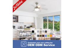 China 42 Inch 6 MDF Blades Modern Pull Chain Ceiling Fan With Light supplier