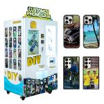 Secure Packaging And Fast Shipping Steel Phone Case Printing Vending Machine With Variable Ink Droplet Technology for sale