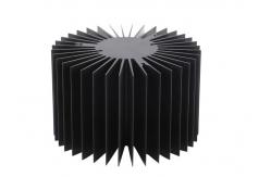 China Lightweight Extrusion Aluminum Heatsink Profiles Sandblasting For Enhanced Durability supplier