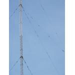 Galvanised 50m Guyed Wire Tower Telecommunication Mast for sale