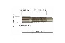 China Construction Machinery Cable End Fittings Threaded Conduit Cap With UNF Thread supplier