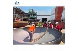 China 1828mm Diameter 14+3mm Thickness Cladded Dished Head Elliptical 2:1 supplier