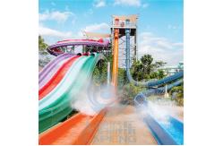 China Water Park Twist Aqua Drop Water Slide Fiberglass With A Launch Capsule Start supplier