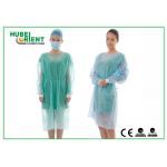 CE MDR Disposable Medical PP PE Isolation Gown With Knitted Wrist for sale
