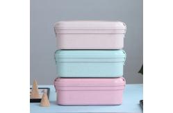 China 800ml Student Wheat Straw Lunch Box Sealed Single Layer supplier