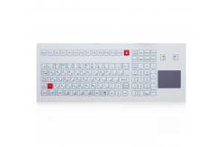 China 105 Keys Industrial Membrane Keyboard With Integrated Numeric Keypad Russia Layout supplier