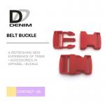 Red DTM Clothing Plastic Belt Buckle Bulk Buttons Fashion Bag Accessories for sale