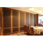Customized Hotel Restaurant Sliding Partition Walls with Ceiling Rails for sale
