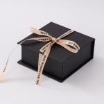 Book Type Paper Carton Packaging Boxes Luxury Cardboard Gift Box With Ribbon Closure for sale