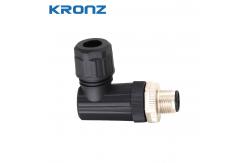 China Industrial M12 Connector With Angle Cable Outlet Coding A Insulation Resistance ≥100MΩ supplier