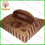 Eco-friendly Paper Packaging Boxes Customizable With Handle For Pizza for sale