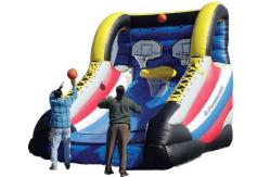 China 0.55mm PVC Tarpaulin Inflatable Hoop Shooter , Inflatable Amusement Park supplier