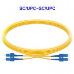 SC Connector Duplex Single Mode Fiber Optic Cable SC UPC To SC UPC for sale