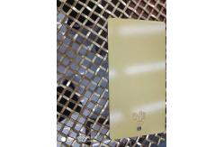China Decorative Sheet Architectural Metal Mesh Brass Lock Crimped supplier