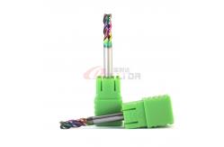 China High Efficiency U Shape 3 Flutes Aluminium End Mill DLC Coating Big Capacity supplier