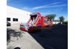 China Long Bouncy Castle 13.2X4.7X3M Inflatable Obstacle Course supplier