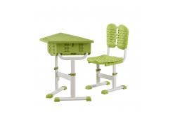China Height Adjustable Classroom Tables And Chairs ABS / PP Plastic supplier