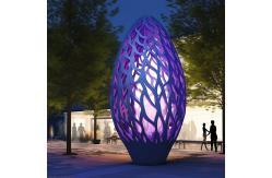 China Metal Light Art Sculpture Enhancing Outdoor Spaces With Beauty And Light supplier
