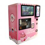 3 Jams Banknote Soft Ice Cream Vending Machine Fully Automatic for sale