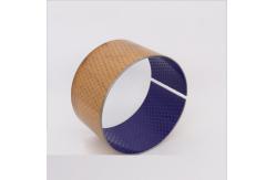 China Metal Polymer Plain Bearings With Blue POM Coated Self Lubricating supplier