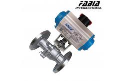 China 3 8 1 Pneumatic High-Pressure Two-Piece Flanged Ball Valve supplier