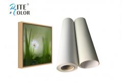 China Matte Inkjet Digital Large Format Printing Canvas Polyester Print Fabric 220Gsm supplier