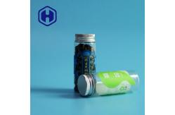 China Bpa Free Small Plastic Candy Jars With Lids 130ml Dry Herb Packaging supplier
