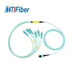 Sc/Lc/Fc/St 12 Cords Fiber Optic Patch Cord Custom Size UPC APC Ferrule End Face for sale